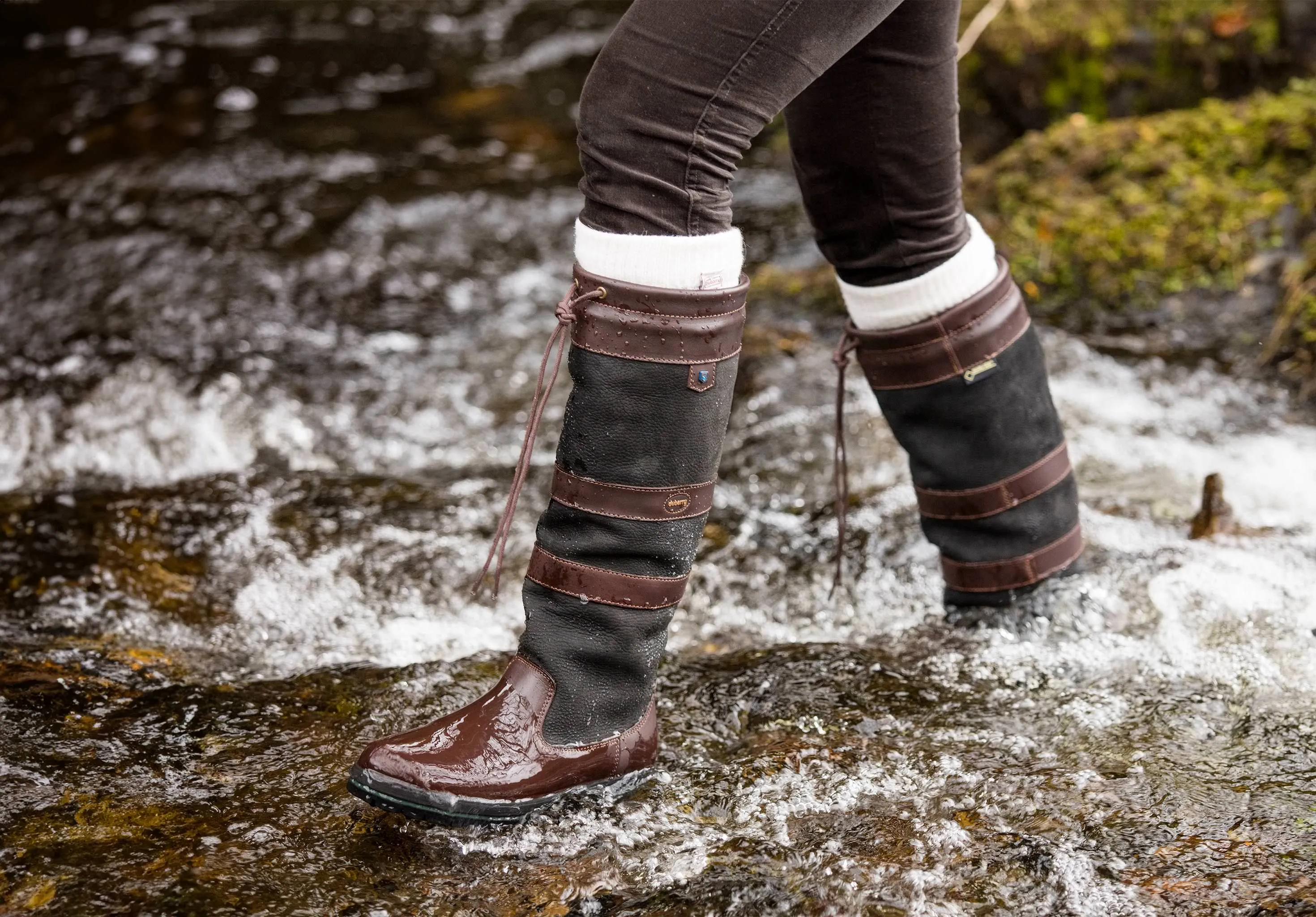 Galway Ladies ExtraFit™ Country Boot - Black/Brown