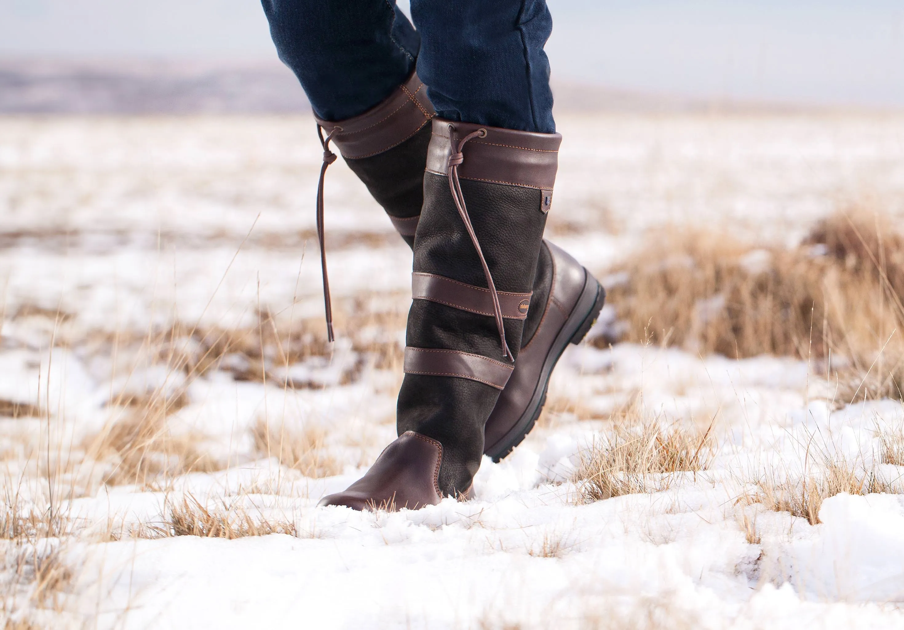 Galway Mens ExtraFit™ Country Boot - Black/Brown