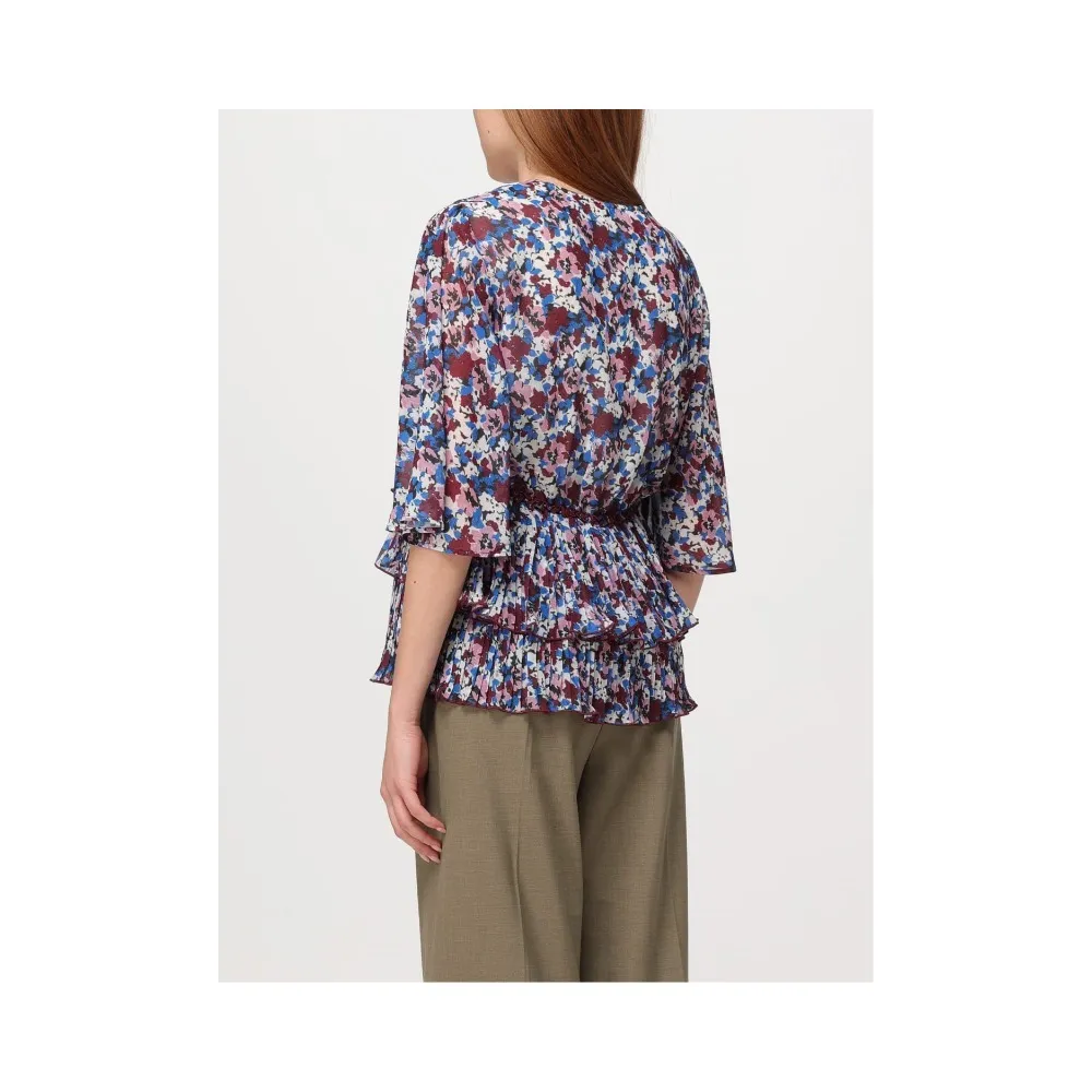 Ganni  |Flower Patterns Casual Style Elegant Style Shirts & Blouses