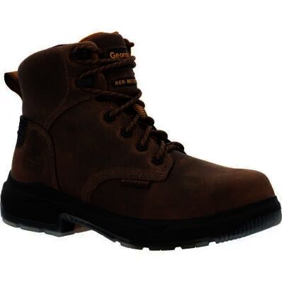 Gerogia Men's FLXpoint Ultra Composite Toe Waterproof Work Boot in Black/Brown