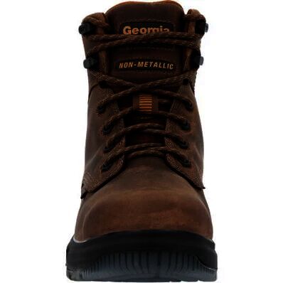 Gerogia Men's FLXpoint Ultra Composite Toe Waterproof Work Boot in Black/Brown