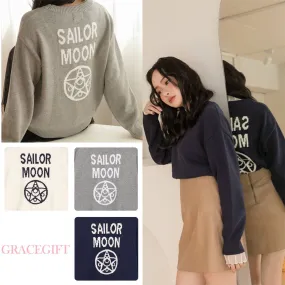 GRACE GIFT  |Casual Style Street Style Collaboration Long Sleeves