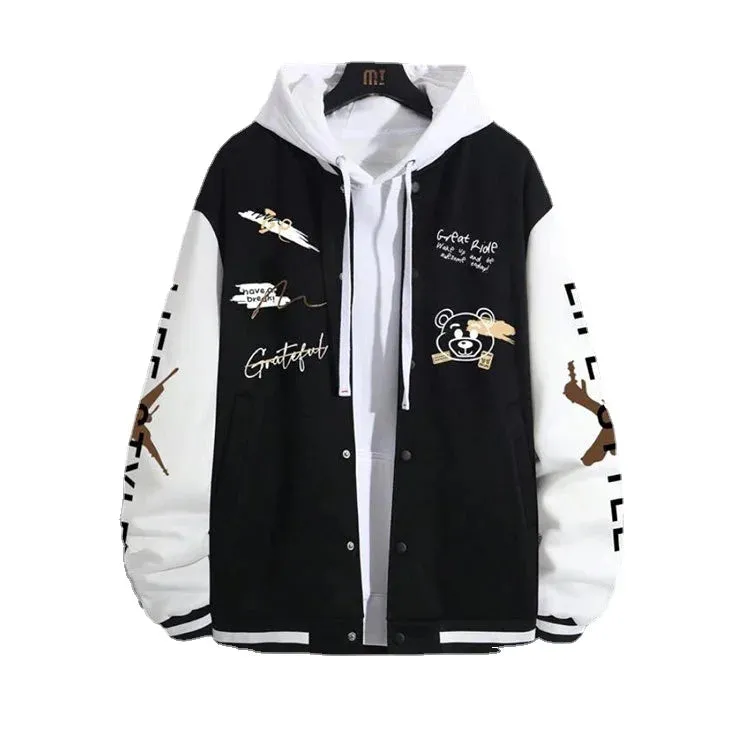 Great Ride Plushy Bear Graffiti Hoodie