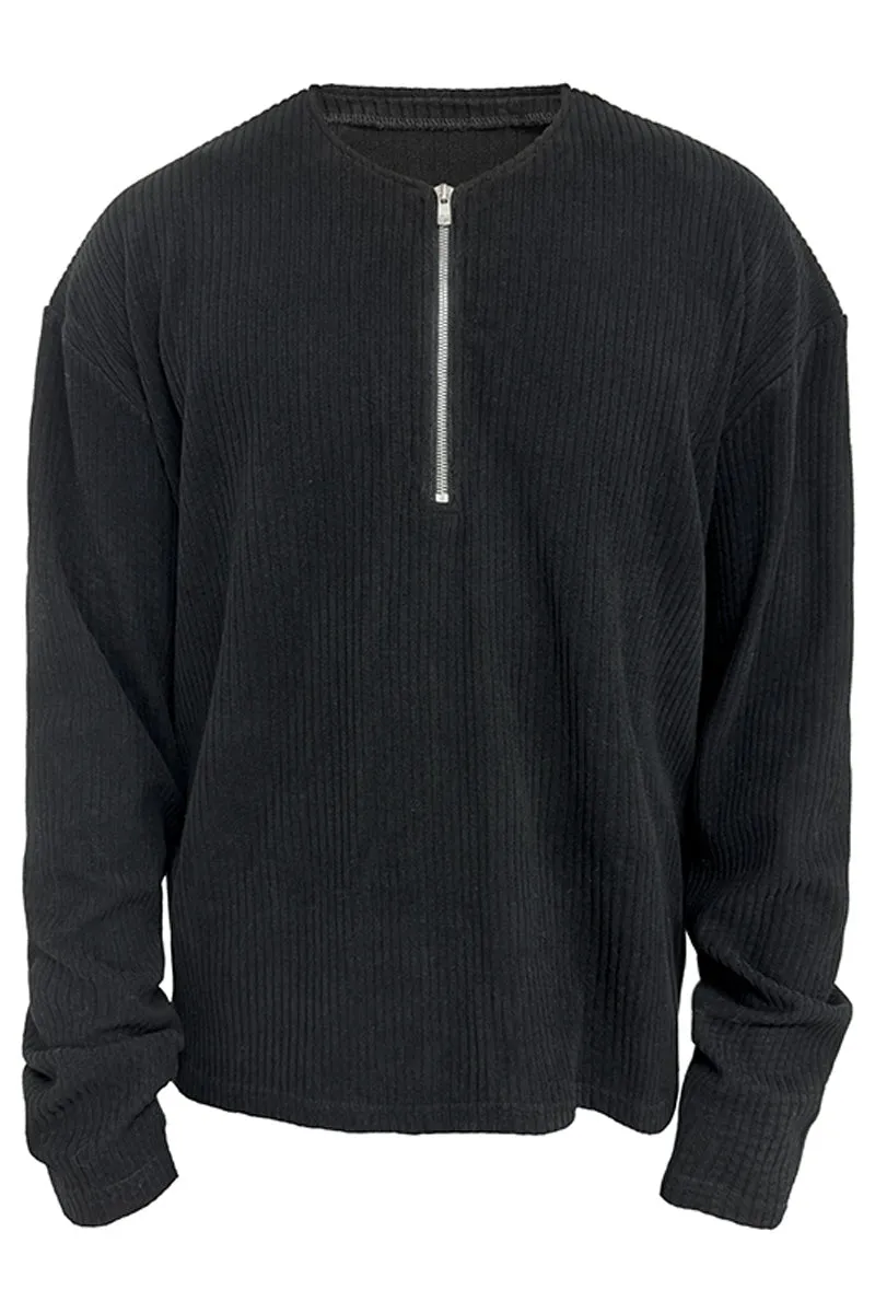 Half-Zip Cashmere-Blend Sweater