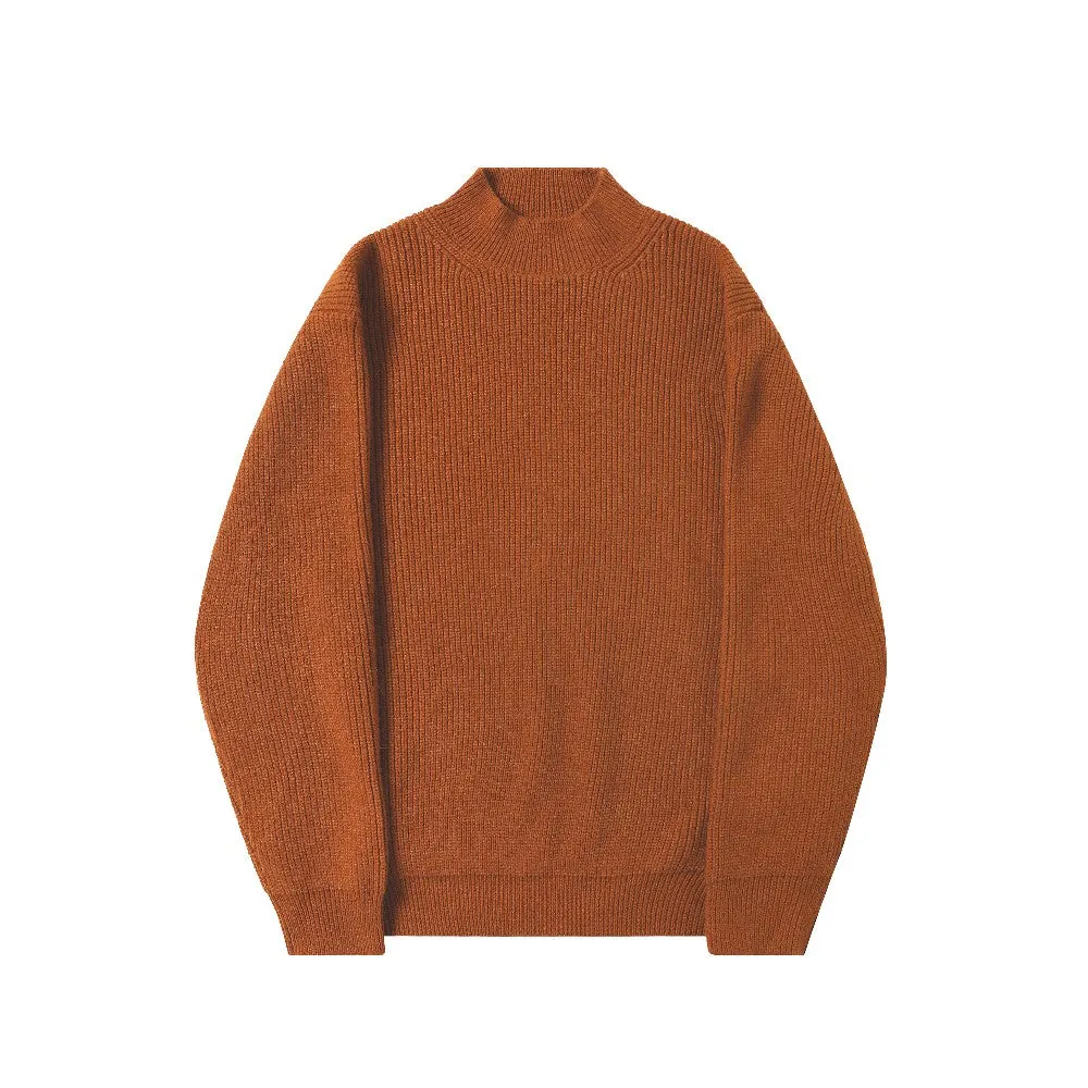 Heavyweight Half Turtleneck Knit Sweater