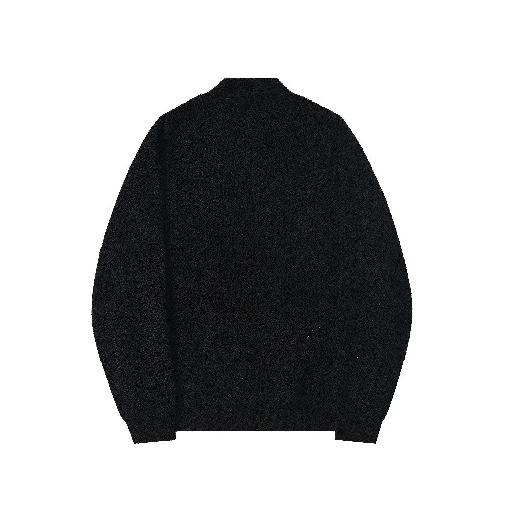 Heavyweight Half Turtleneck Knit Sweater