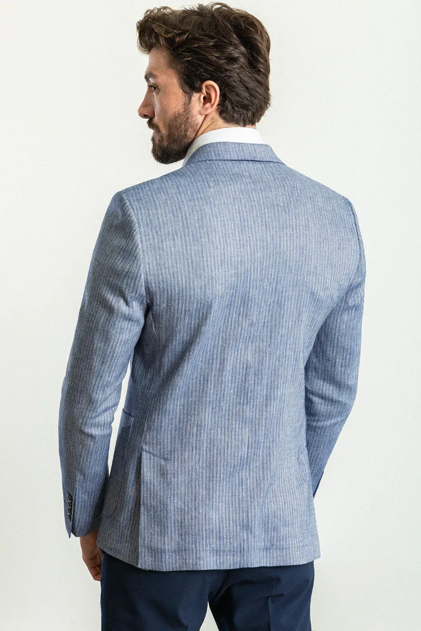 HolloMen Blue Blazer Jacket.