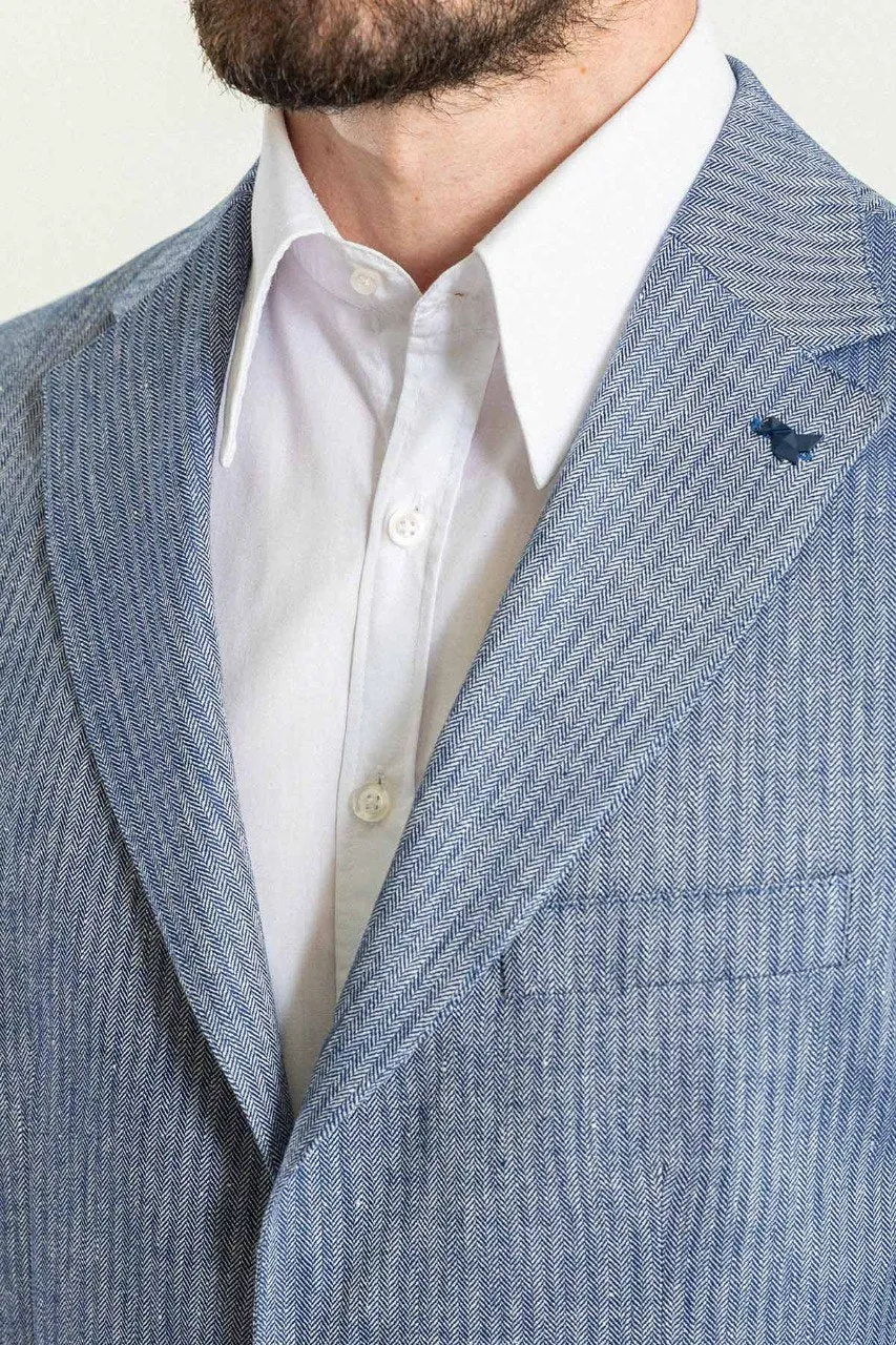 HolloMen Blue Blazer Jacket.