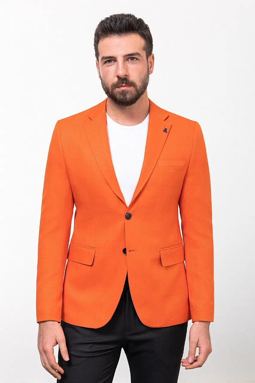 HolloMen Bright Orange Blazer