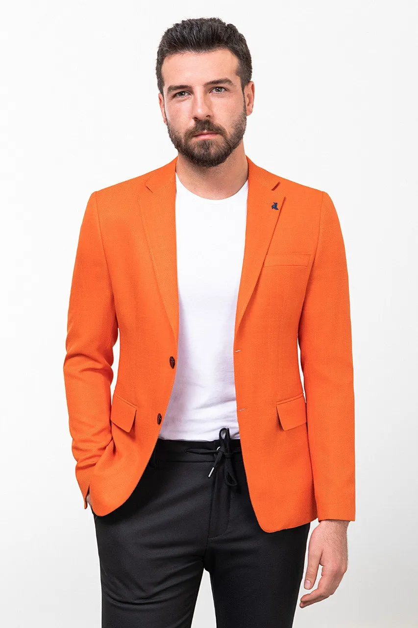 HolloMen Bright Orange Blazer