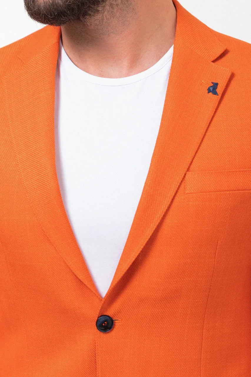 HolloMen Bright Orange Blazer