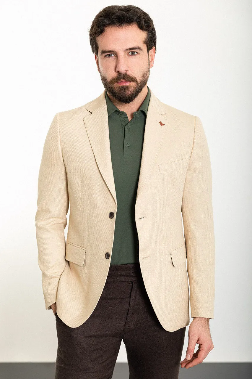 HolloMen Classic Beige Blazer