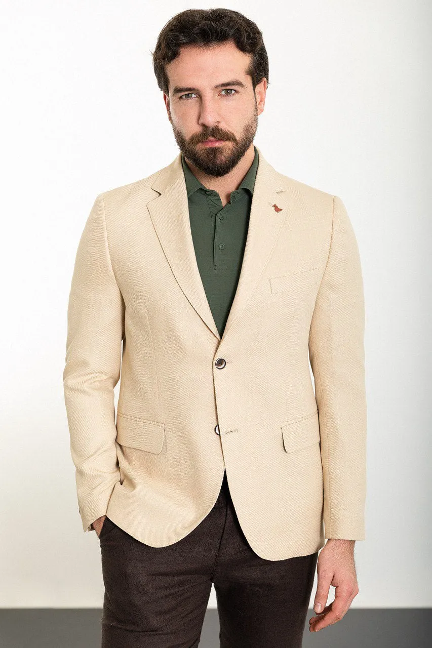 HolloMen Classic Beige Blazer