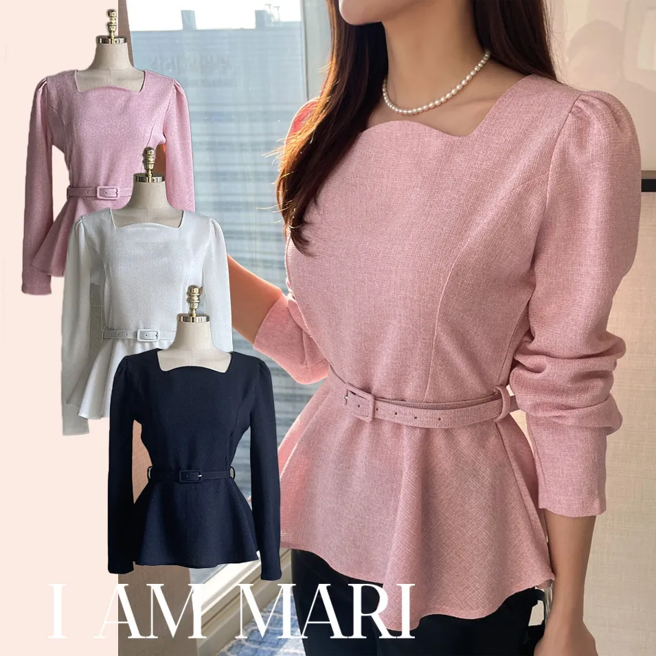 I AM MARI  |Long Sleeves Plain Party Style Office Style Elegant Style