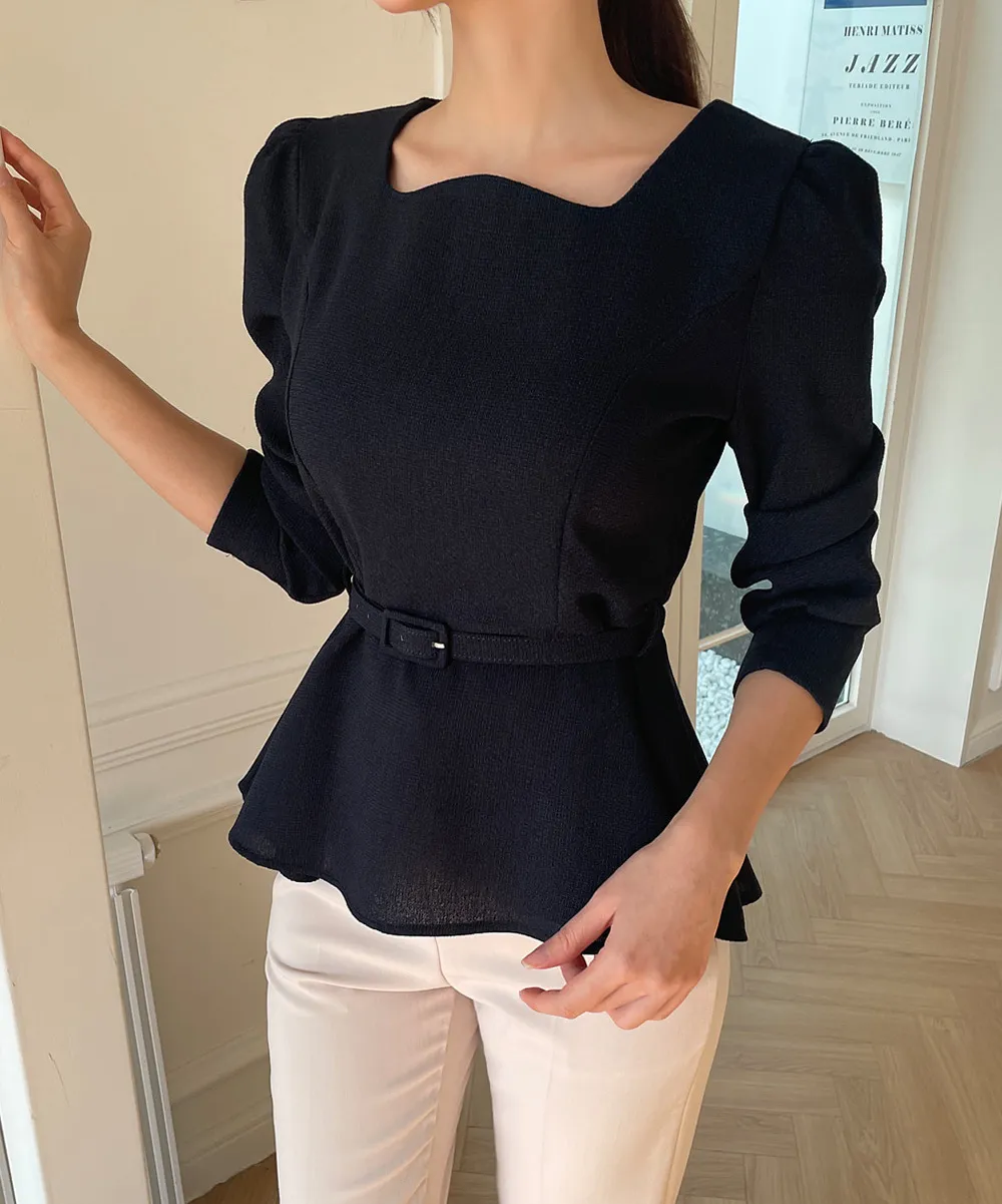 I AM MARI  |Long Sleeves Plain Party Style Office Style Elegant Style