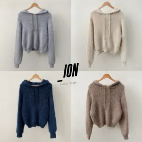 IONSEOUL  |Long Sleeves Plain Sweaters