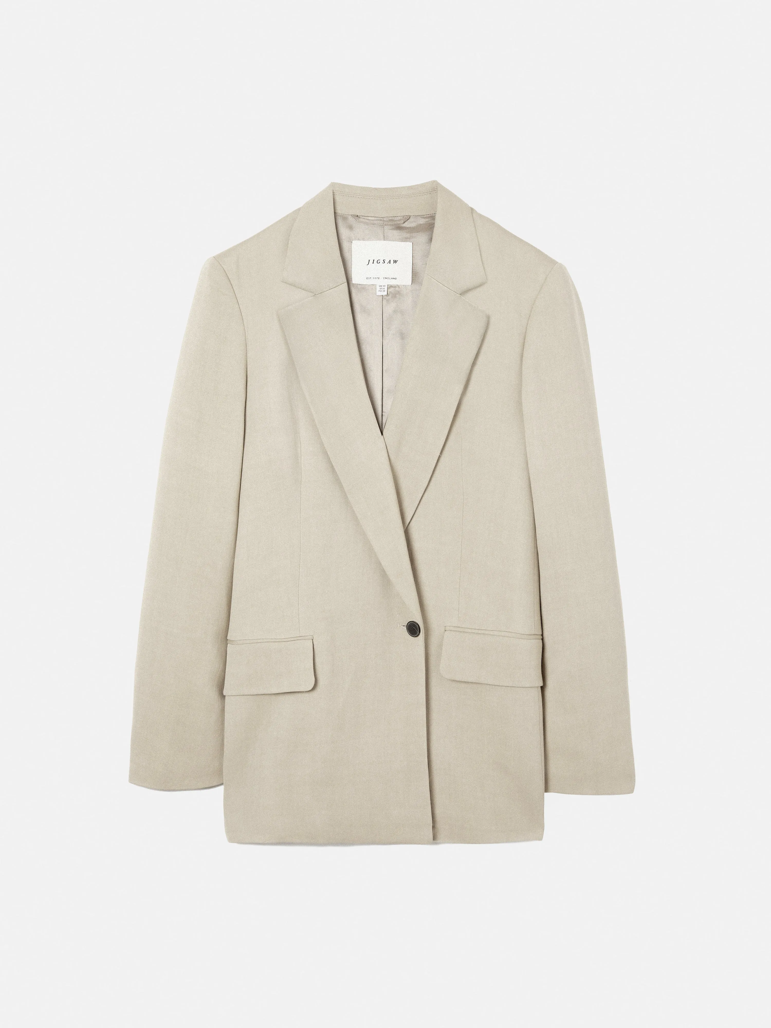 Italian Linen Knox Blazer | Stone