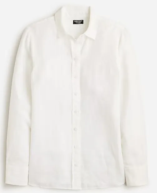 J Crew  |Casual Style Linen Long Sleeves Plain Office Style