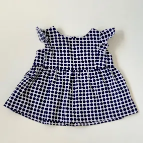 Jacadi Polka Dot Sleeveless Blouse: 12 Months