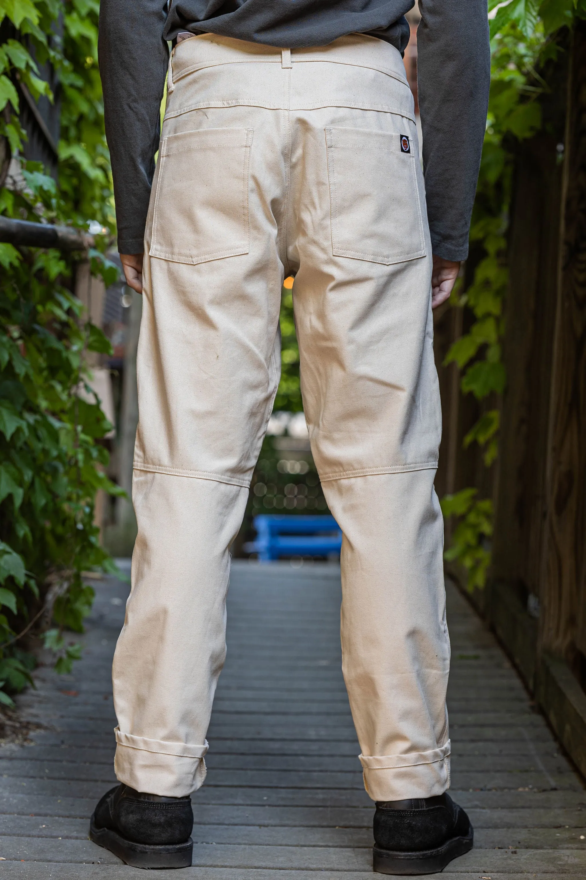 Jane Motorcycles Bedford Canvas Double Knee Pant - Natural