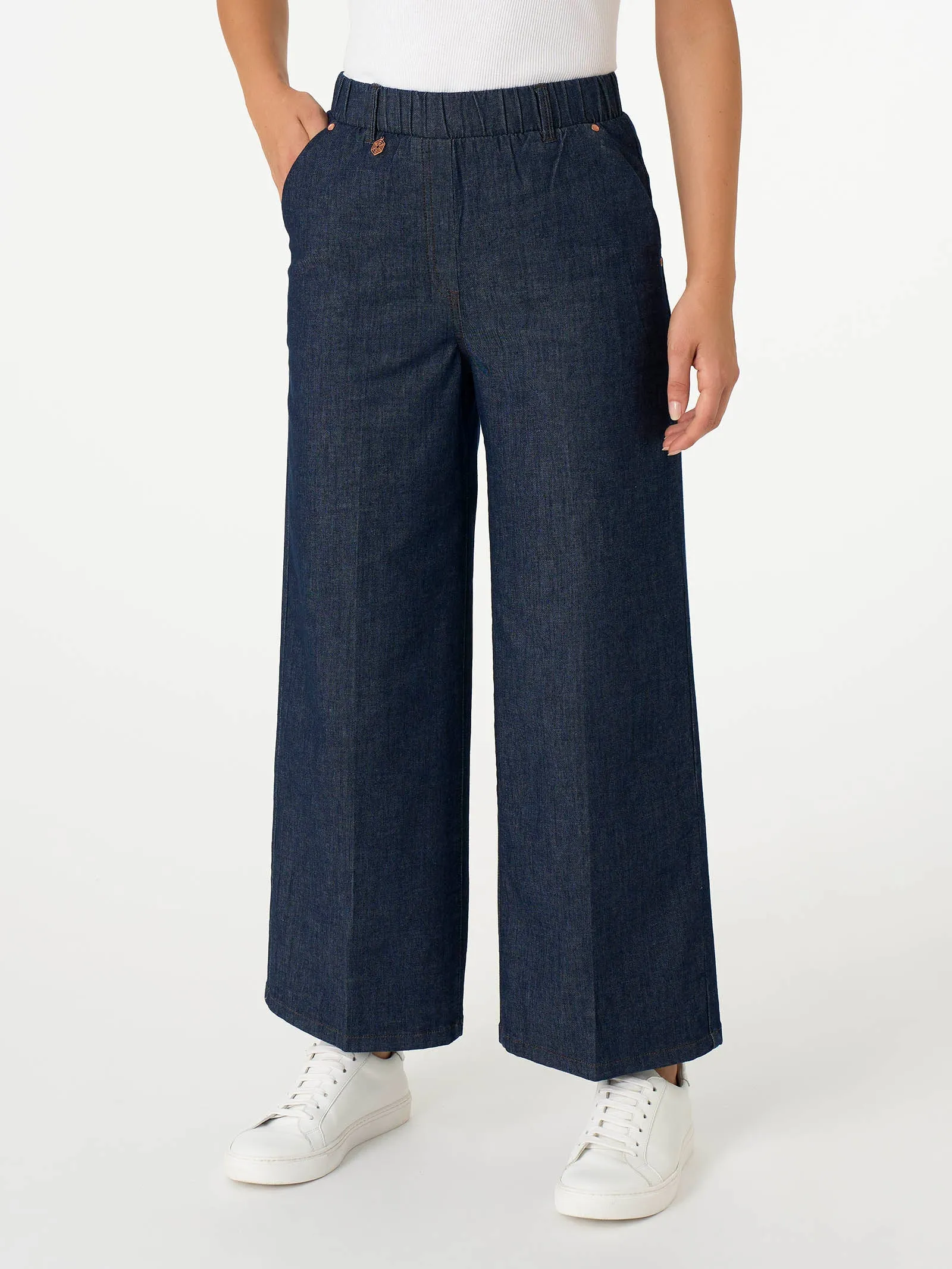 Jeans Cropped in Light Denim - Jeans