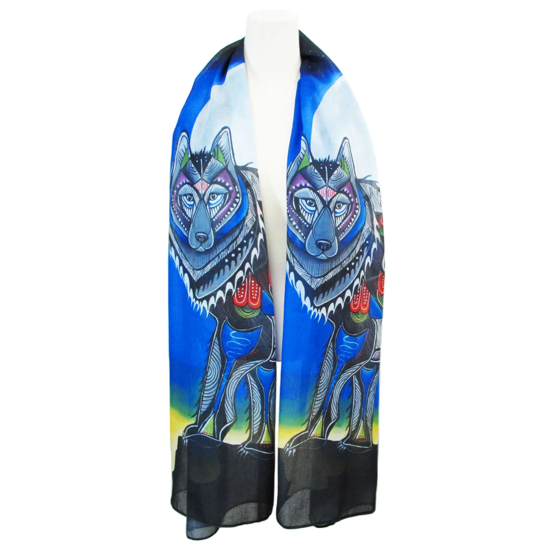 Jessica Somers Wolf Artist Scarf