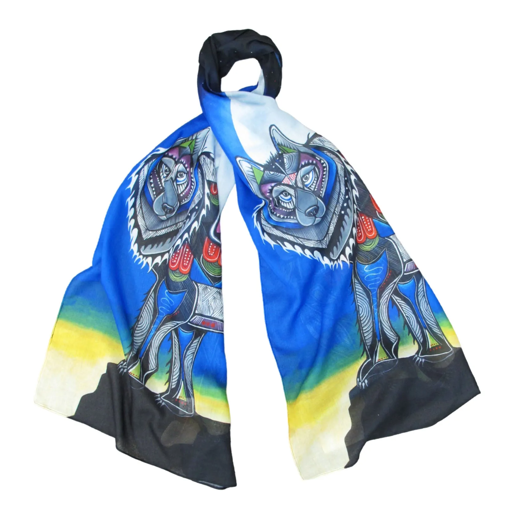 Jessica Somers Wolf Artist Scarf