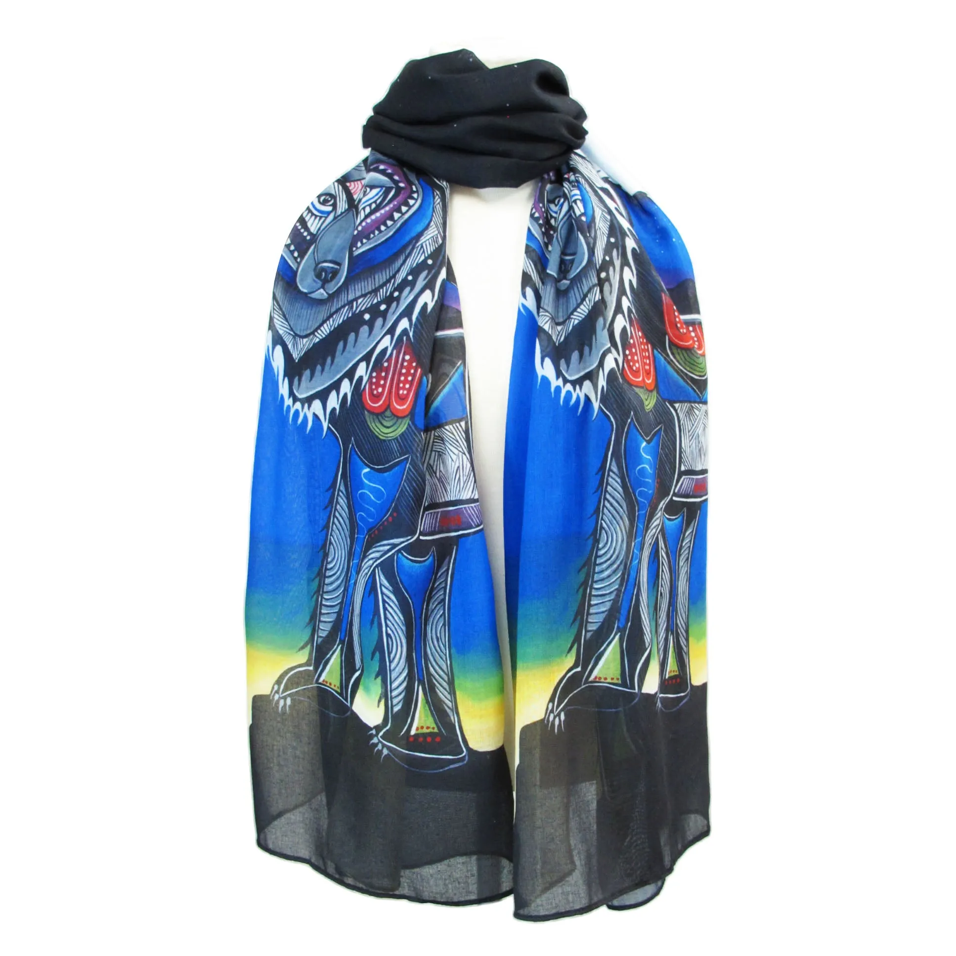 Jessica Somers Wolf Artist Scarf