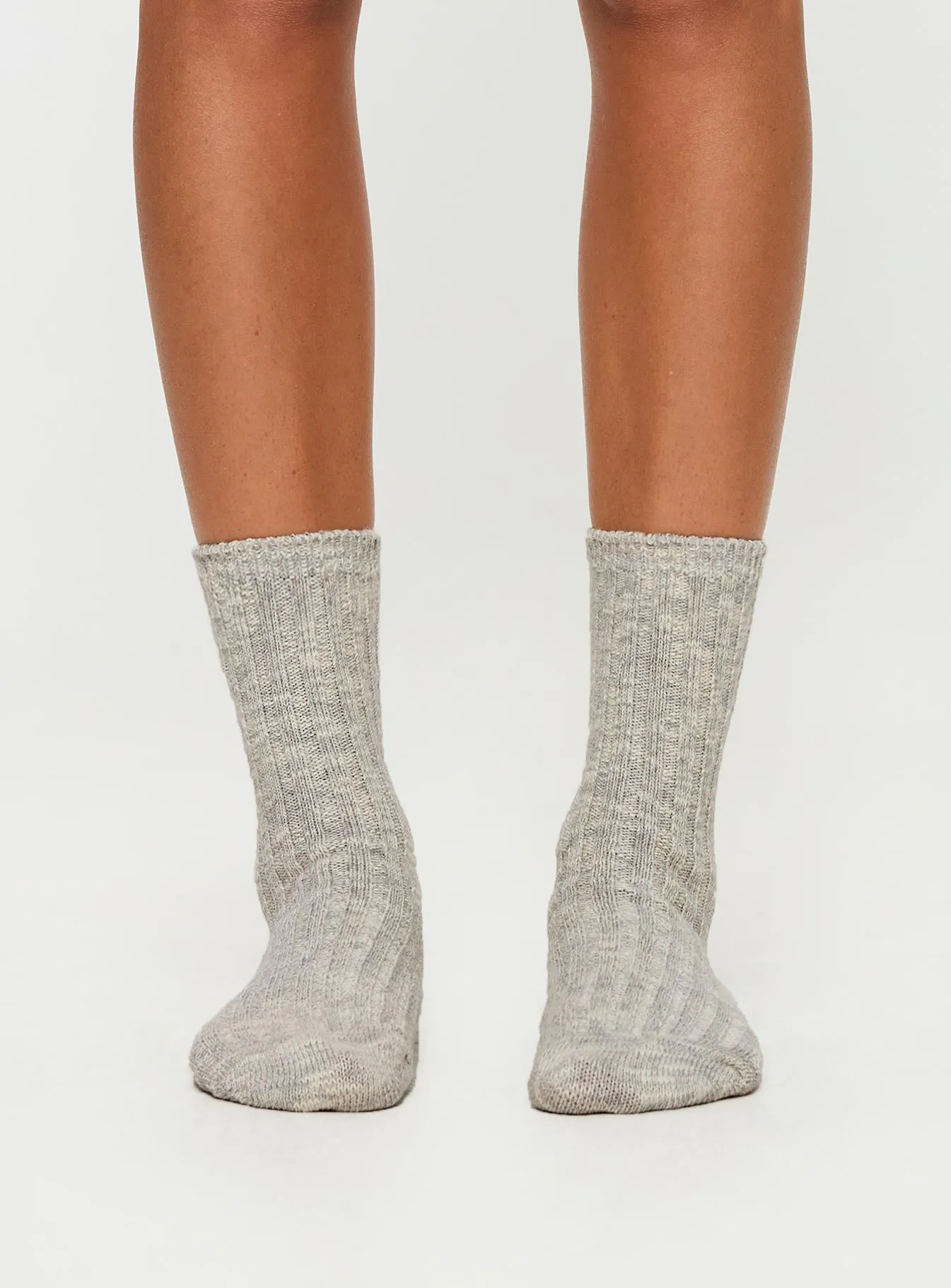 Jeyne Socks Grey Marle