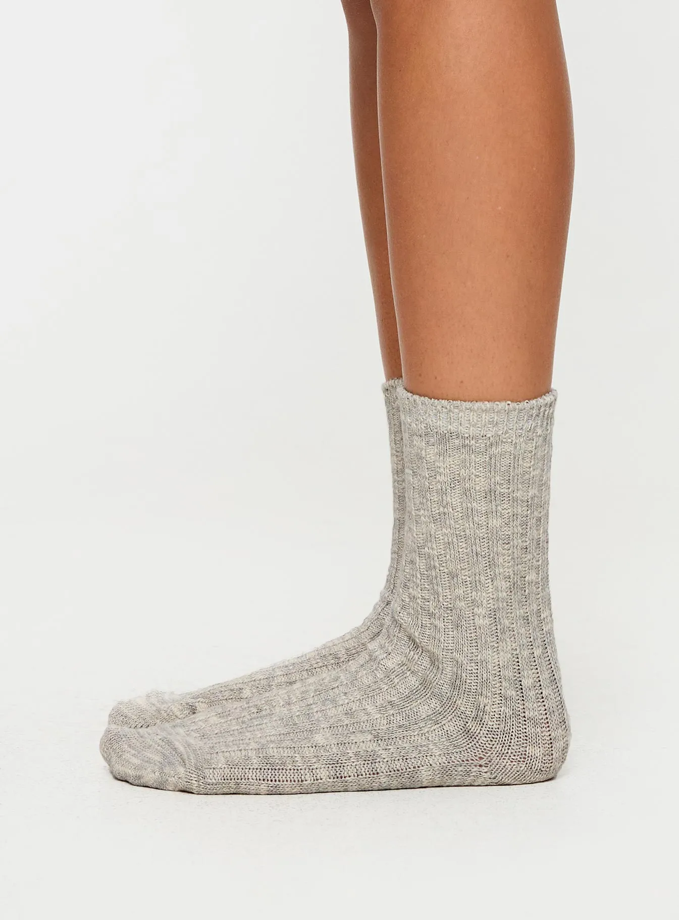 Jeyne Socks Grey Marle