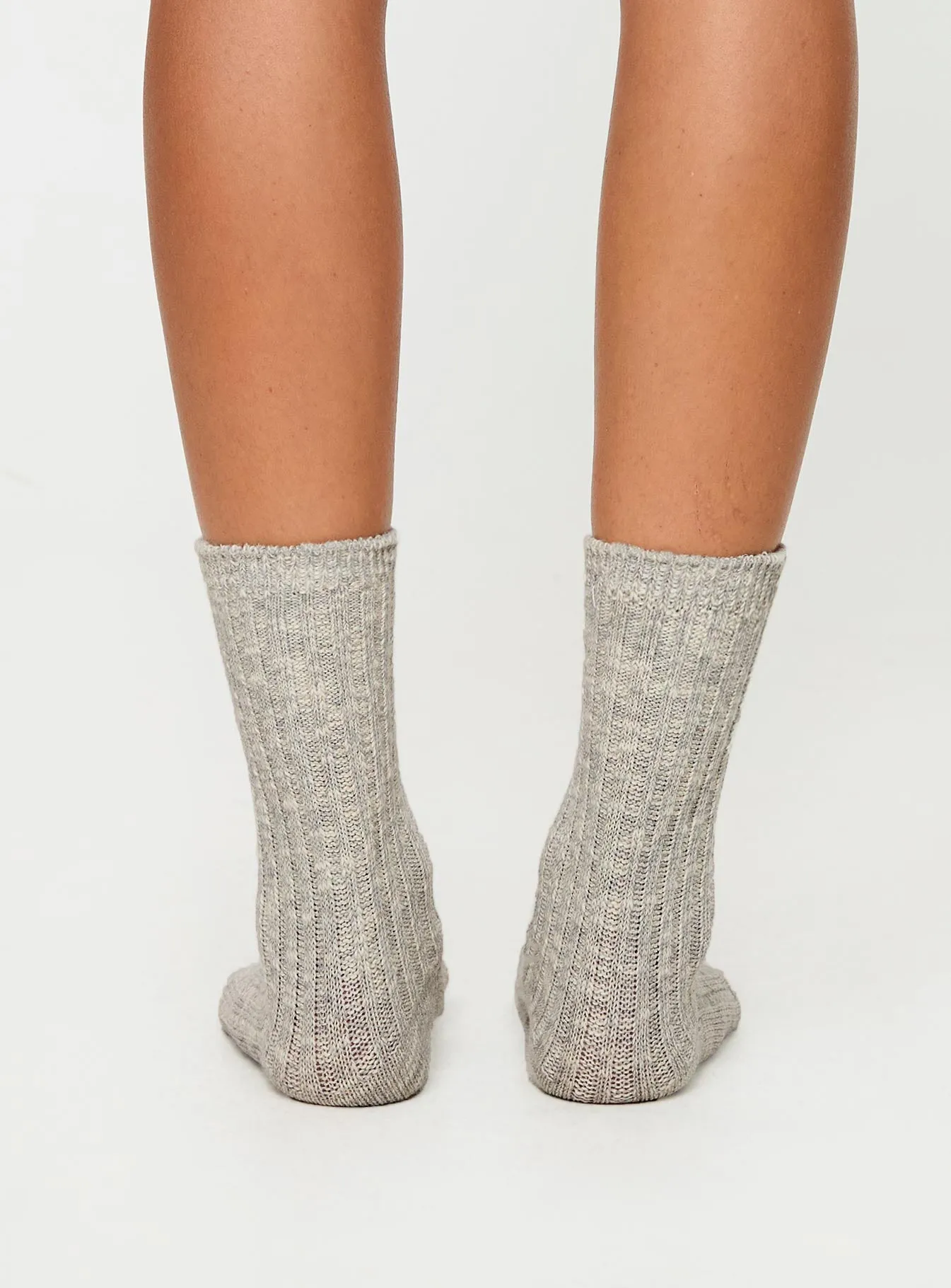 Jeyne Socks Grey Marle