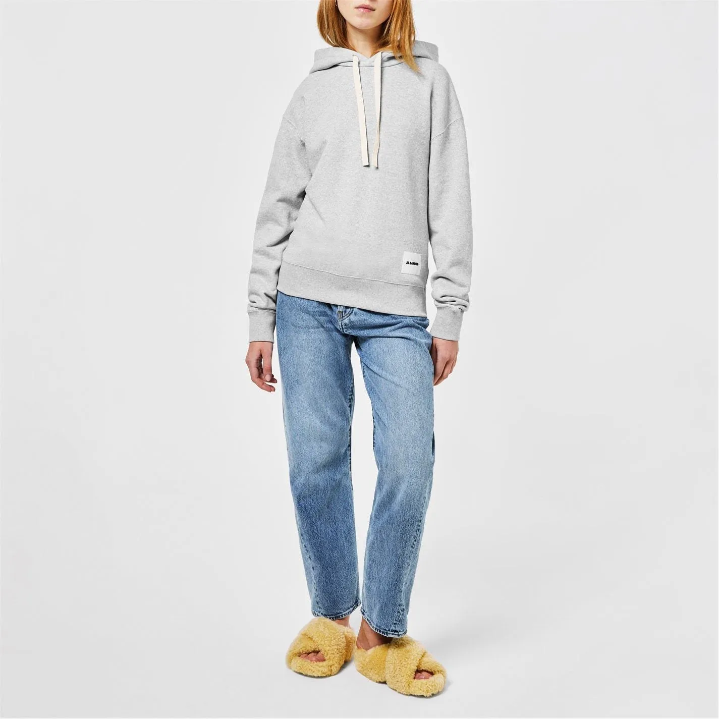 Jil Sander  |Rib Street Style Long Sleeves Cotton Logo