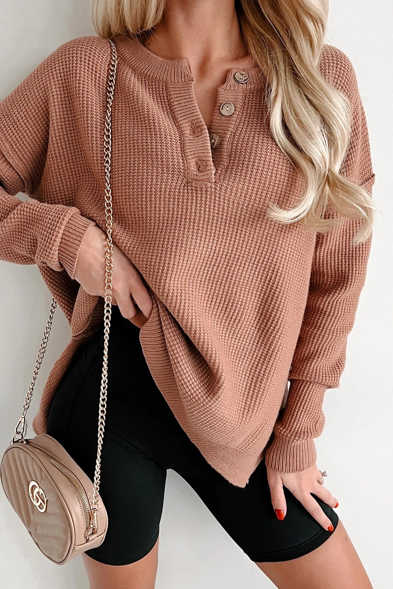 Joni Henley Sweater (Mocha)