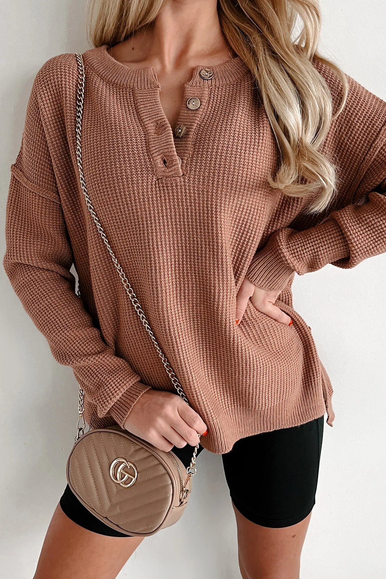 Joni Henley Sweater (Mocha)