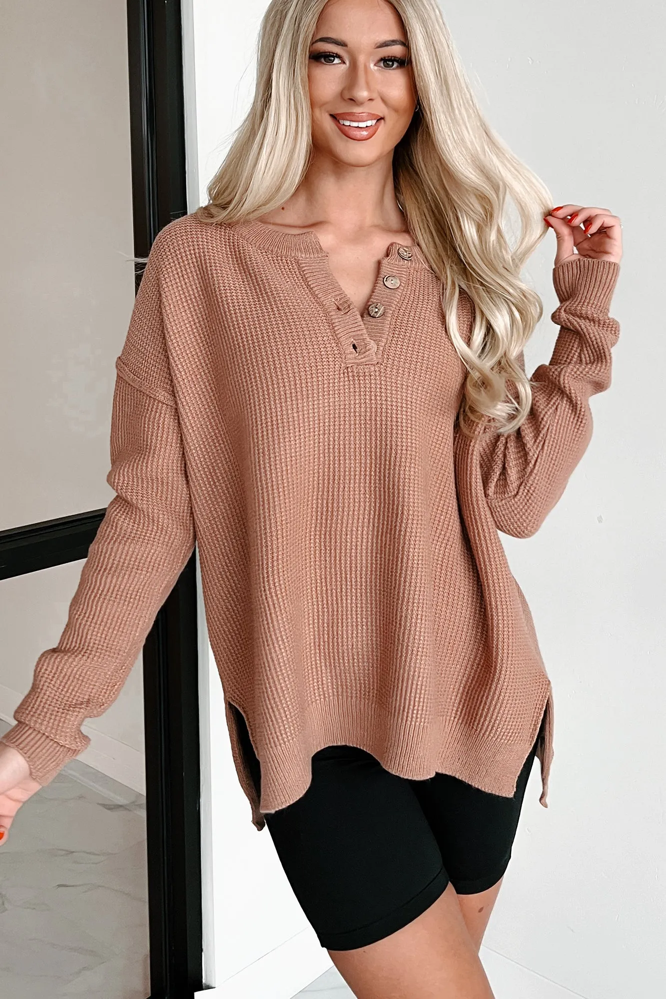 Joni Henley Sweater (Mocha)