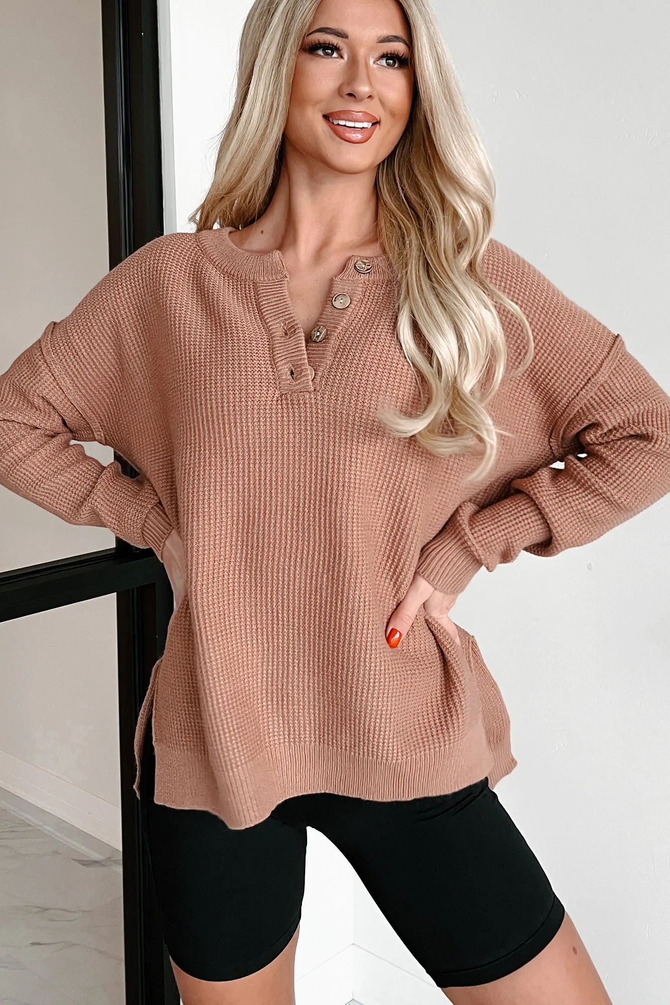 Joni Henley Sweater (Mocha)