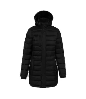 Kariban Womens/Ladies Lightweight Long Padded Parka Jacket (Black) - UTPC3822