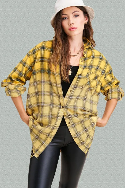 Kayla long sleeve button up Shirt