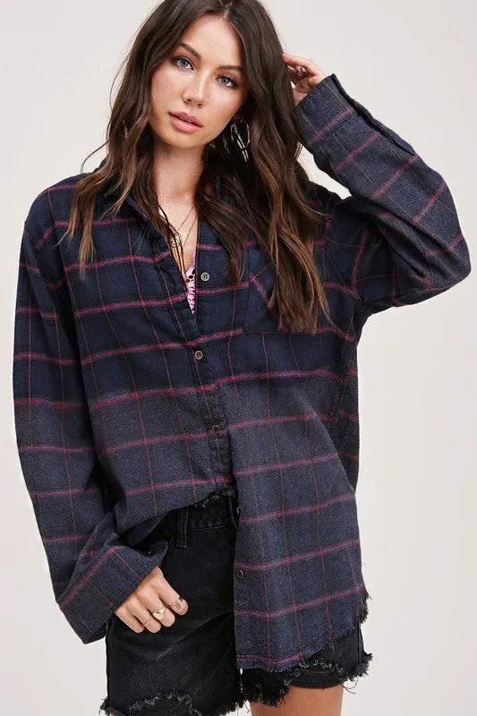 Kayla long sleeve button up Shirt