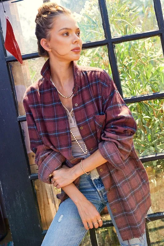 Kayla long sleeve button up Shirt