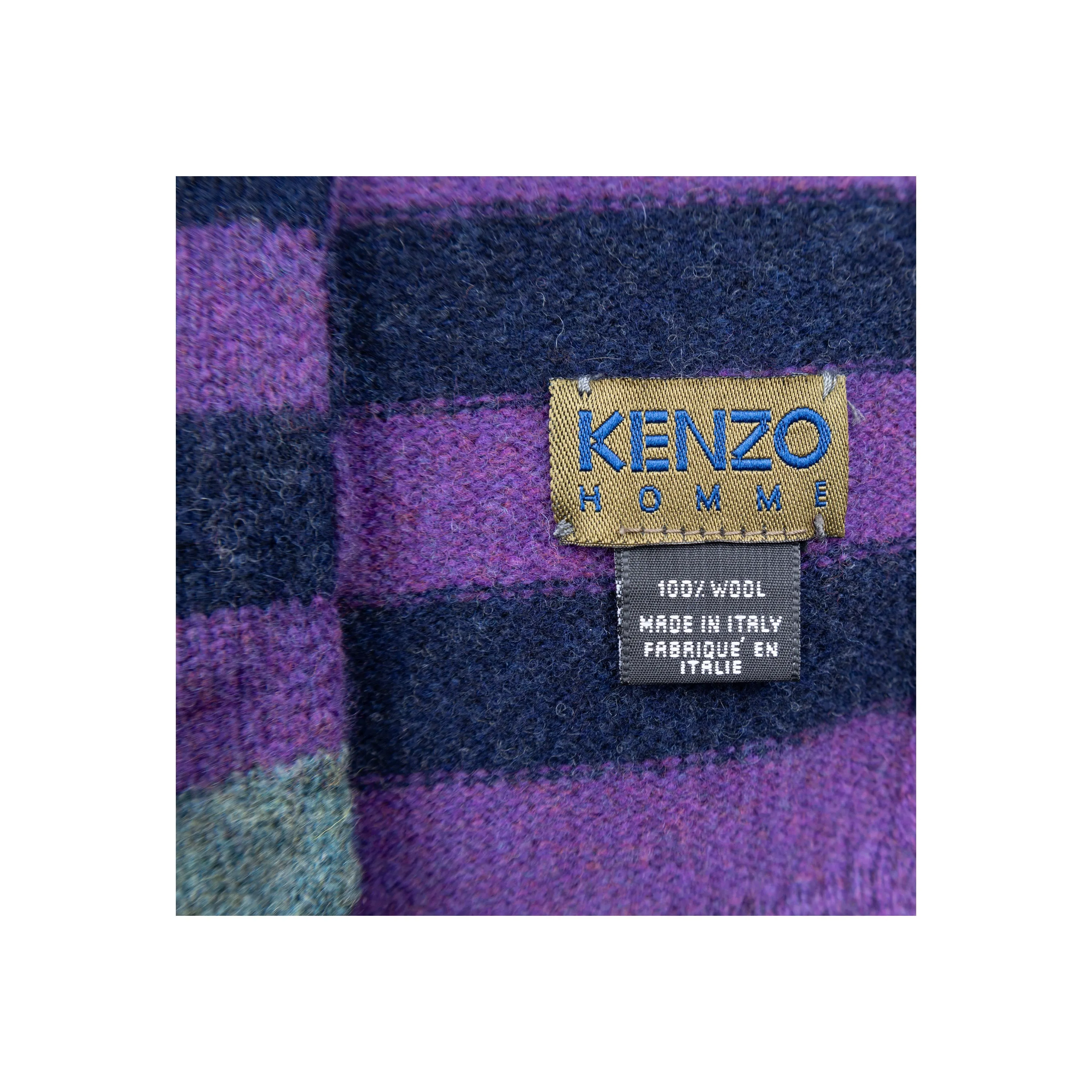 Kenzo Wool Multicolor Scarf - '10s