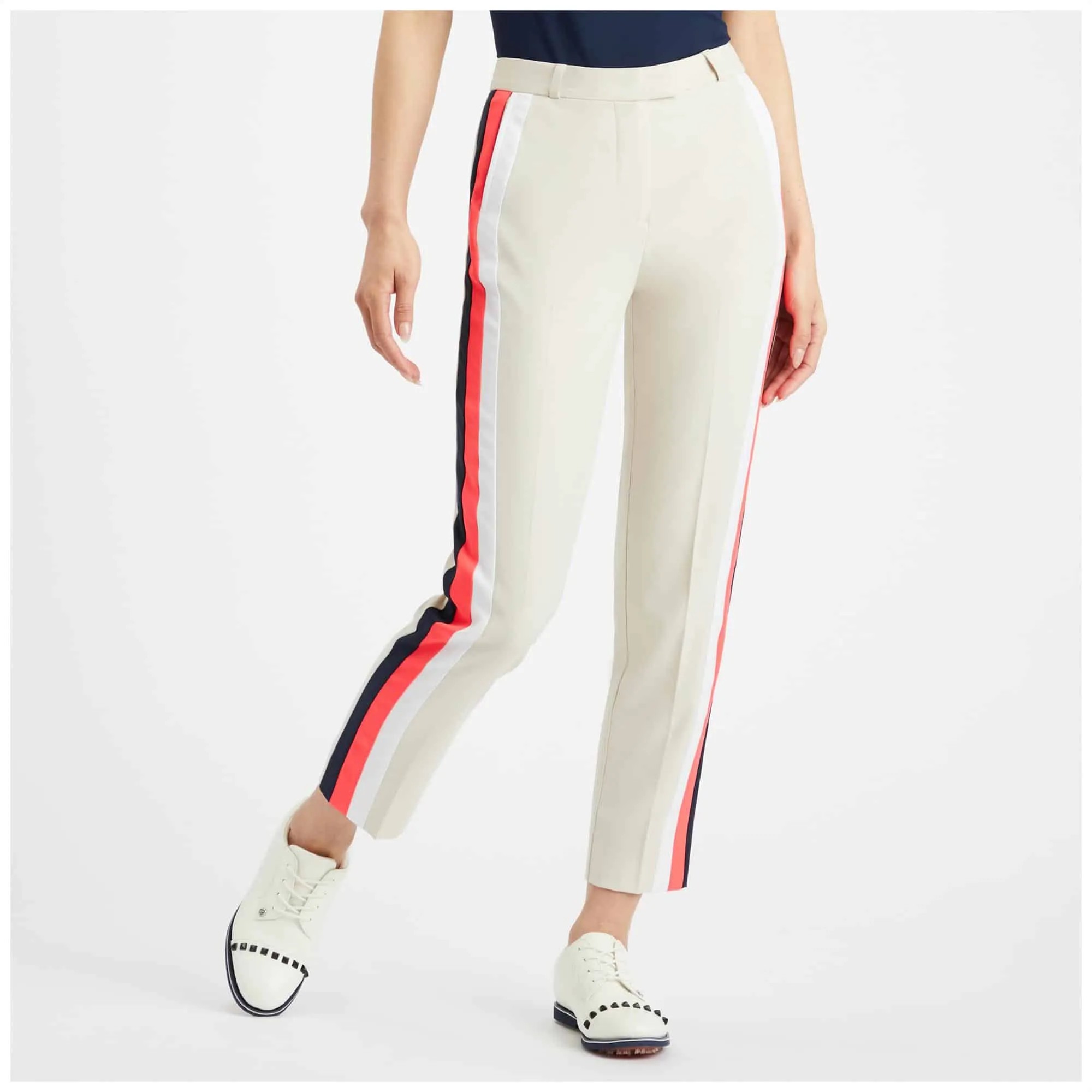 Ladies G/FORE Side Stripe Trousers Stone 27.5 Inch Leg