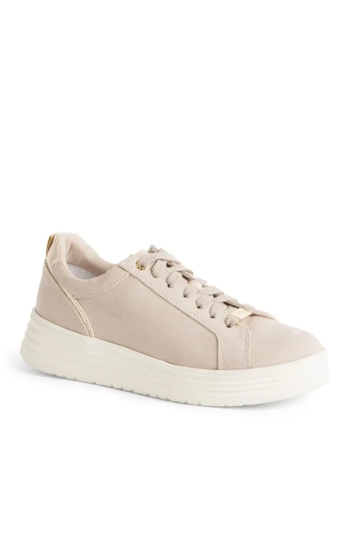 Ladies Marco Tozzi Suede Platform Sneaker