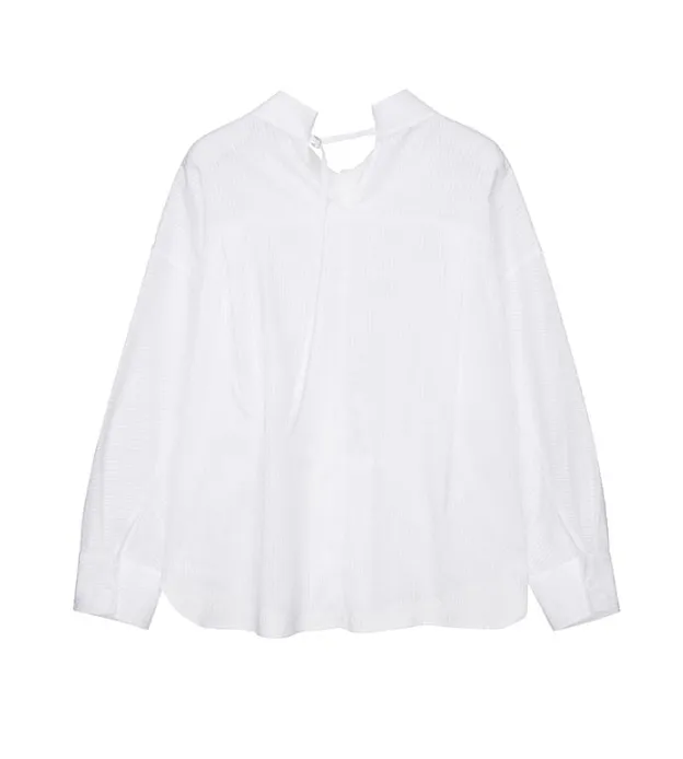 LOEUVRE  |Street Style Plain Cotton Shirts & Blouses