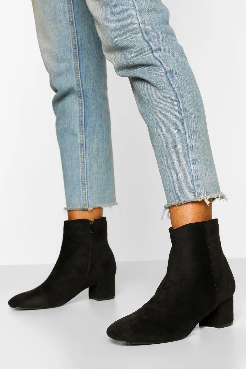 Low Block Heel Shoe Boot