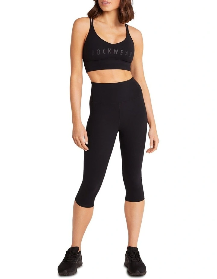 Luxesoft Pocket 3/4 Tights in Black