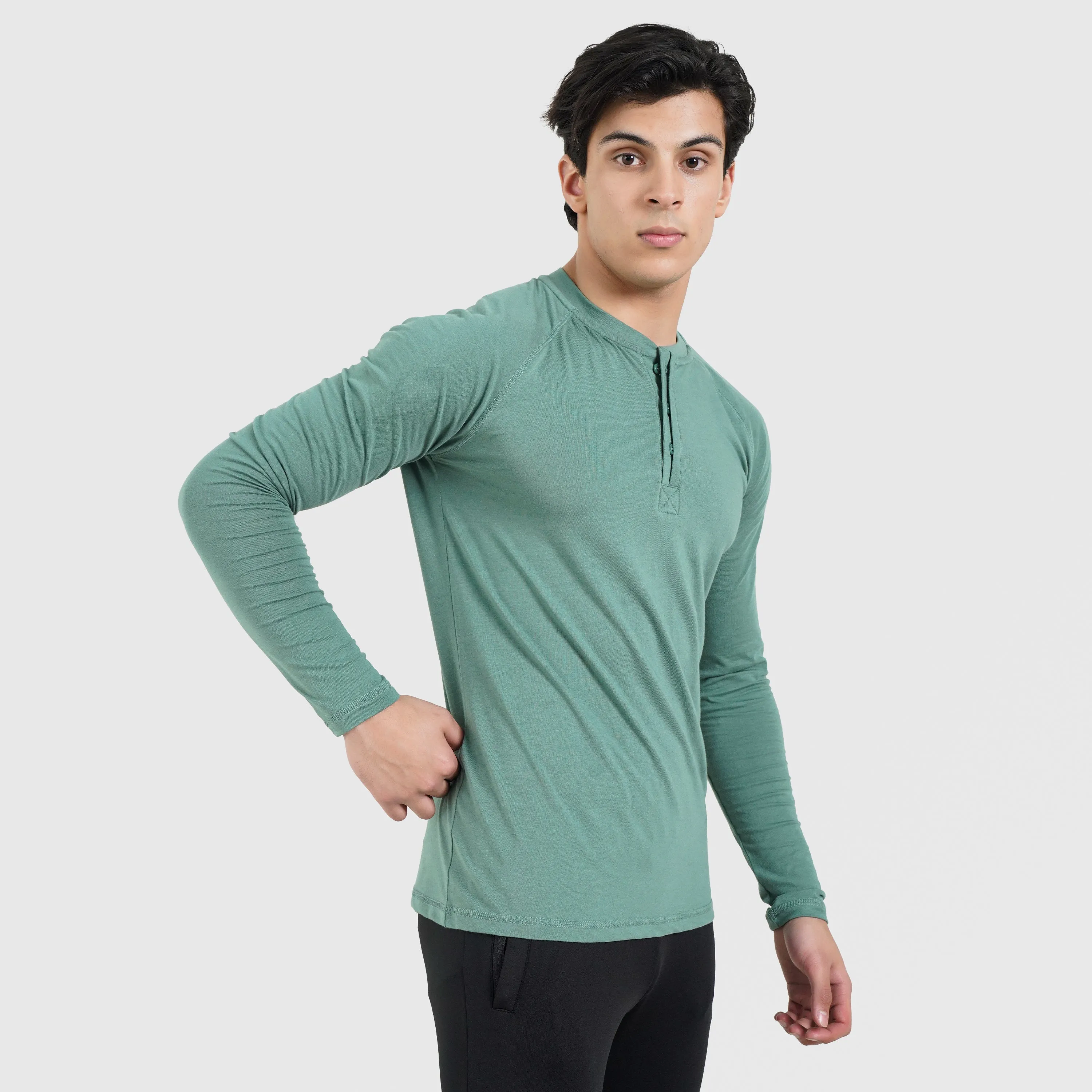 M024 Long Sleeves Tee (Green)