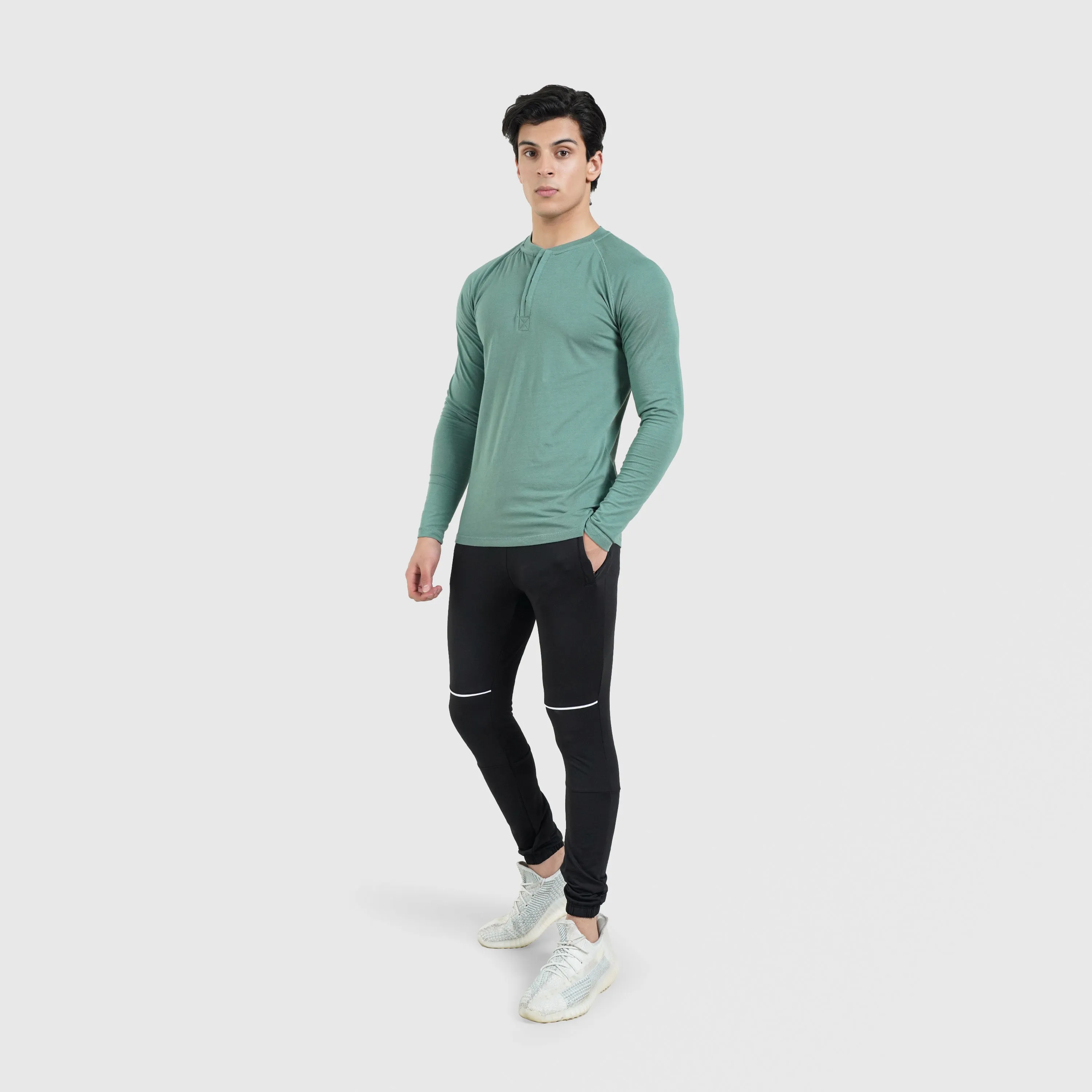 M024 Long Sleeves Tee (Green)