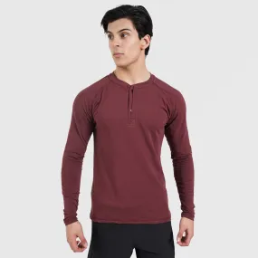 M024 Long Sleeves Tee (Maroon)