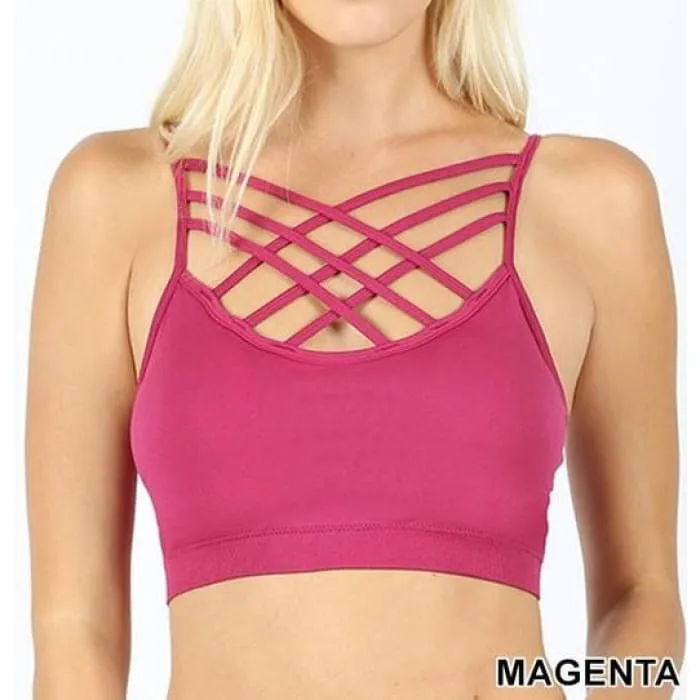 Magenta Strappy Bralette